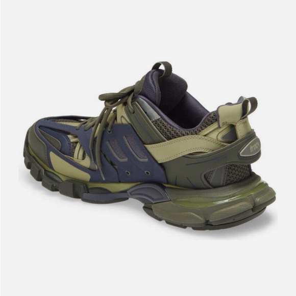 BALENCIAGA Track Sneaker Color: Khaki & Dark Grey Size: 12 - Picture 2 of 10